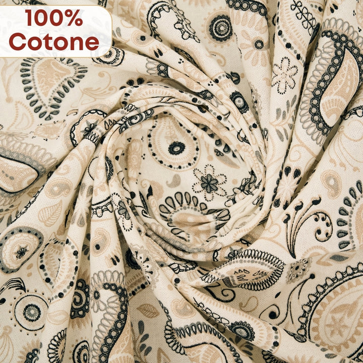 Set 8 Pezzi Shanti, 100% Cotone, Lavabili in Lavatrice, Resistenti al Calore, Tovaglia Cotone, Runner Tavolo, Set Presine da Cucina e Strofinacci