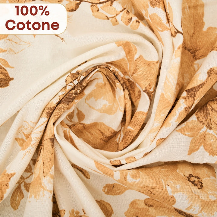 Set 7 Pezzi Excalibur Fiori, 100% Cotone, Lavabili in Lavatrice, Resistenti al Calore, Tovaglia Cotone, Runner Tavolo, Set Presine da Cucina e Strofinacci