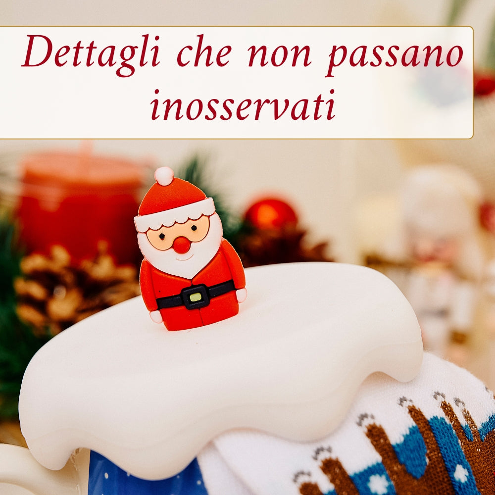 Set di Tazza Colazione Natale e Calze Natalizie | Regalo Natale
