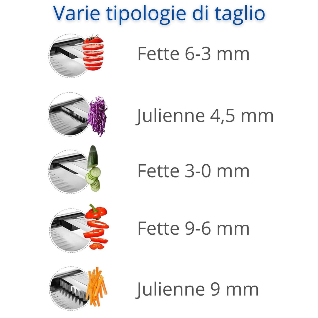 Mandolina Affettatrice Regolabile e professionale vari tagli