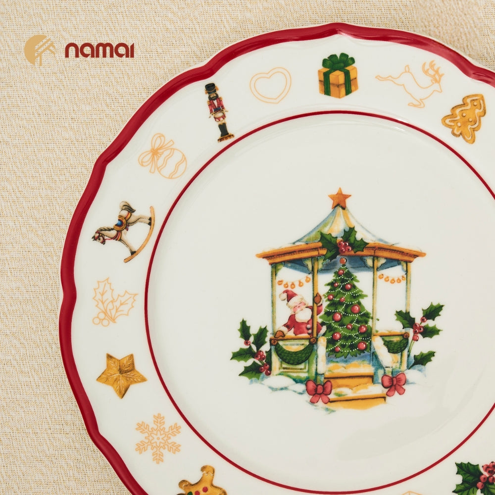 Servizio Piatti Natalizi 18 Pezzi – Christmas Gazebo | Stile e Tradizione