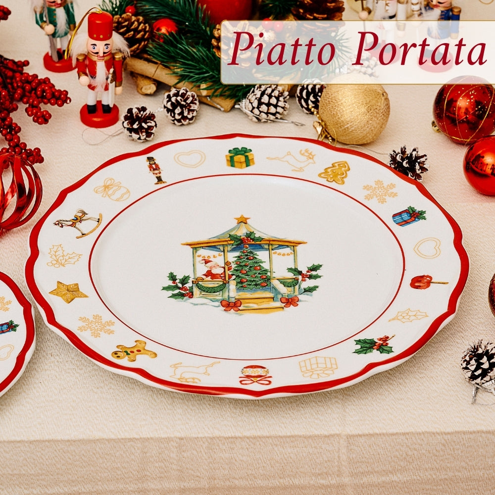 Piatto Panettone 33 cm – Christmas Gazebo | Eleganza e Tradizione