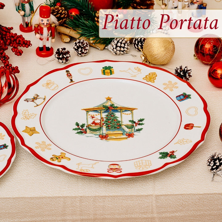 Piatto Panettone 33 cm – Christmas Gazebo | Eleganza e Tradizione