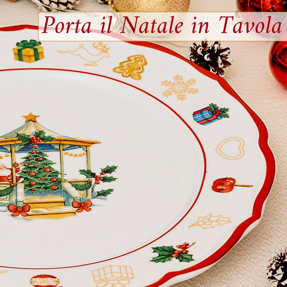 Piatto Panettone 33 cm – Christmas Gazebo | Eleganza e Tradizione