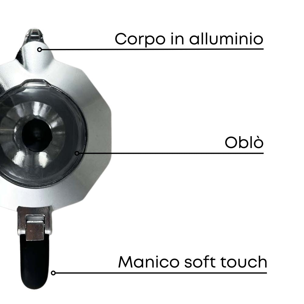 Moka Vulcania a induzione dall'alto